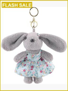 Mini Bunny Plush Keychain Stuffed Animal Toy for Backpack Purse Pendant